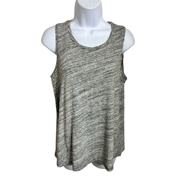 Women's Gap Heather Gray Sleeveless Tee Sz Small Top Casual Athleisure T-Shirt - Picture 3 of 7